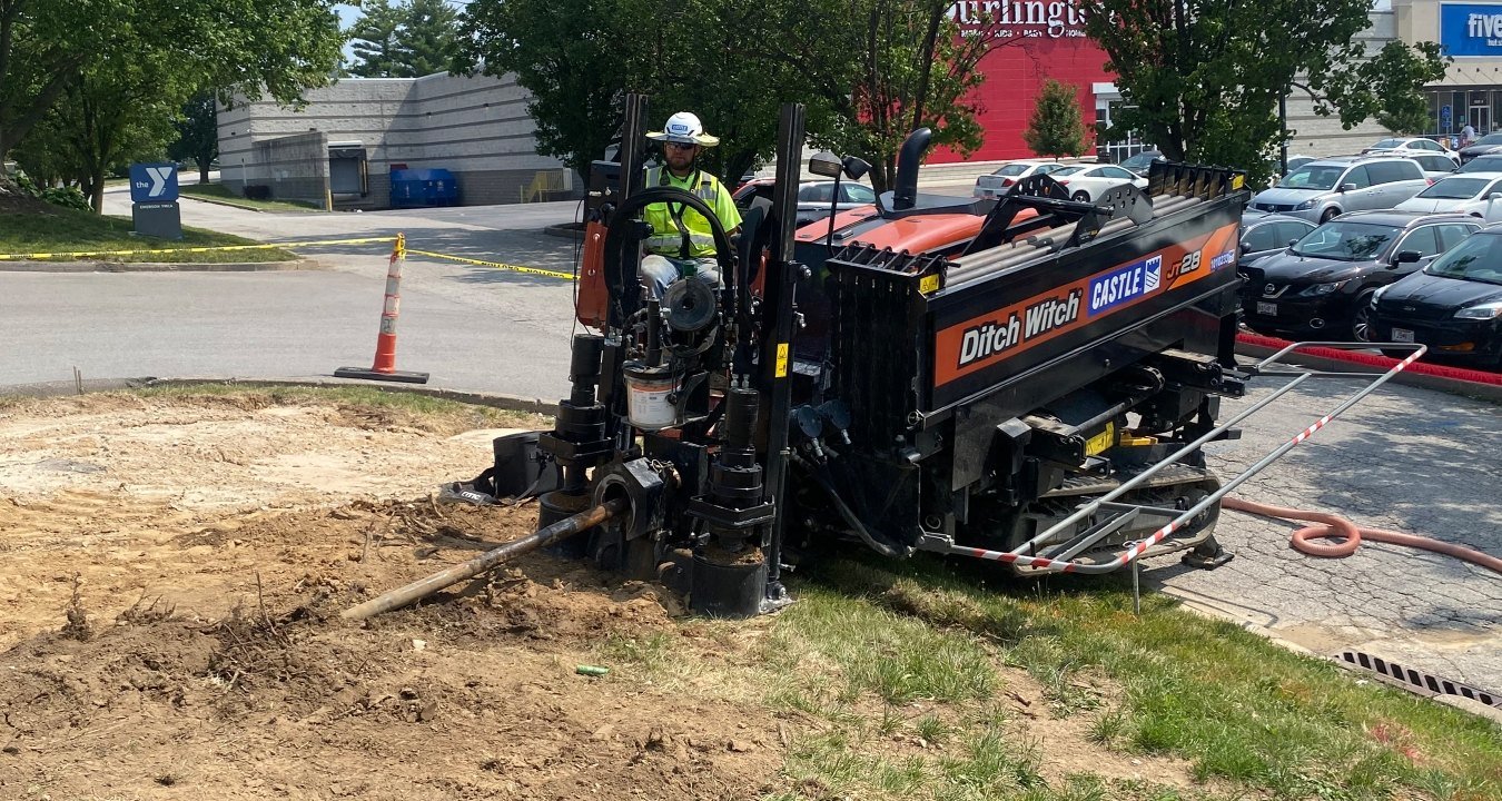 Ditch Witch directional drill on active jobsite
